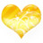 Heart gold Icon
